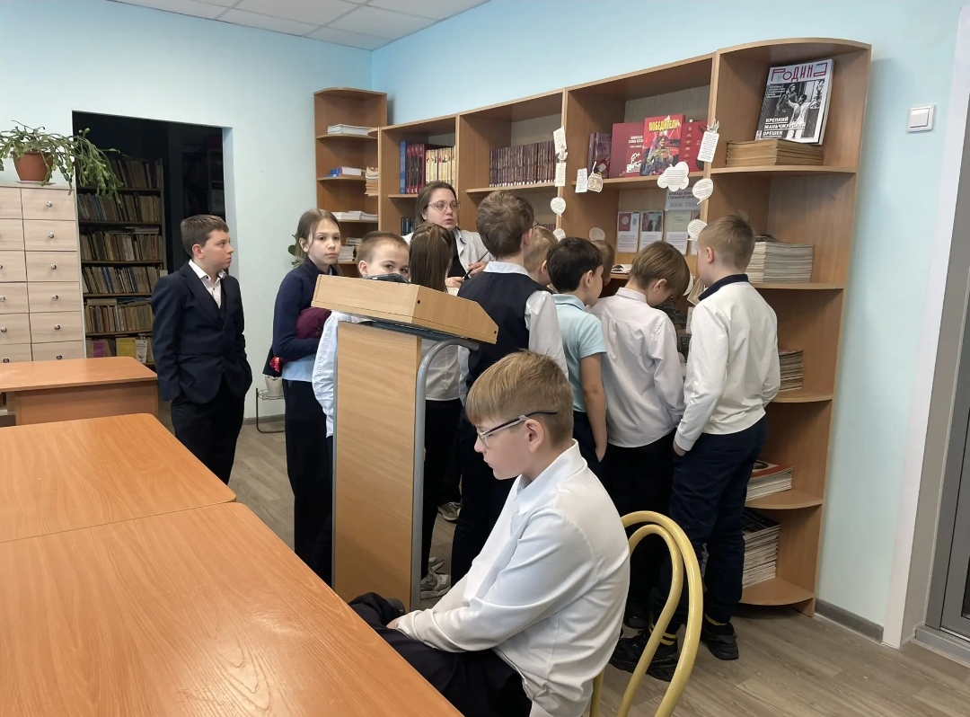 В библиотеке прошел урок &amp;quot;Детям о блокадном Ленинграде&amp;quot;.
