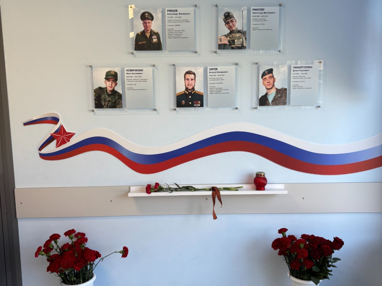   Сегодня в МБОУ «Лицей №3» прошло памятное мероприятие – открытие Стены Памяти  героев СВО, выпускников школы.